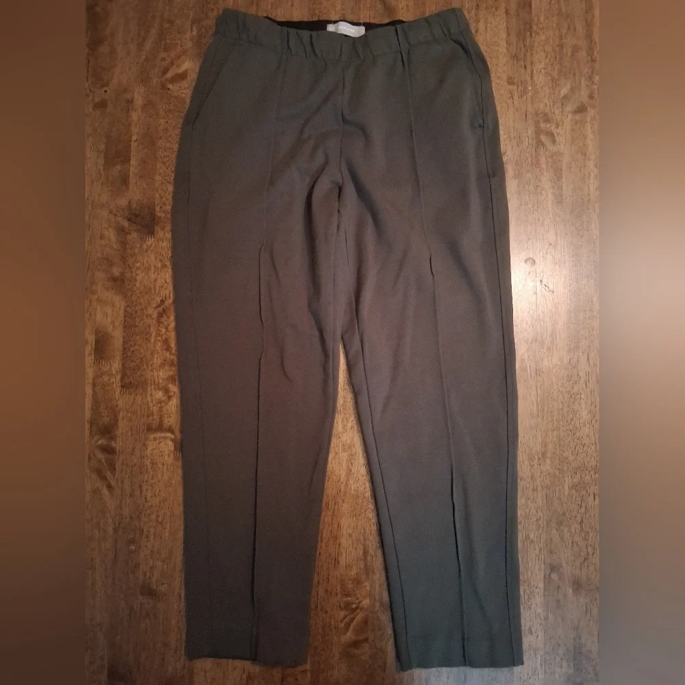 EVERLANE the Dream Pant Dark Forest Green Size M women Elastic Waist